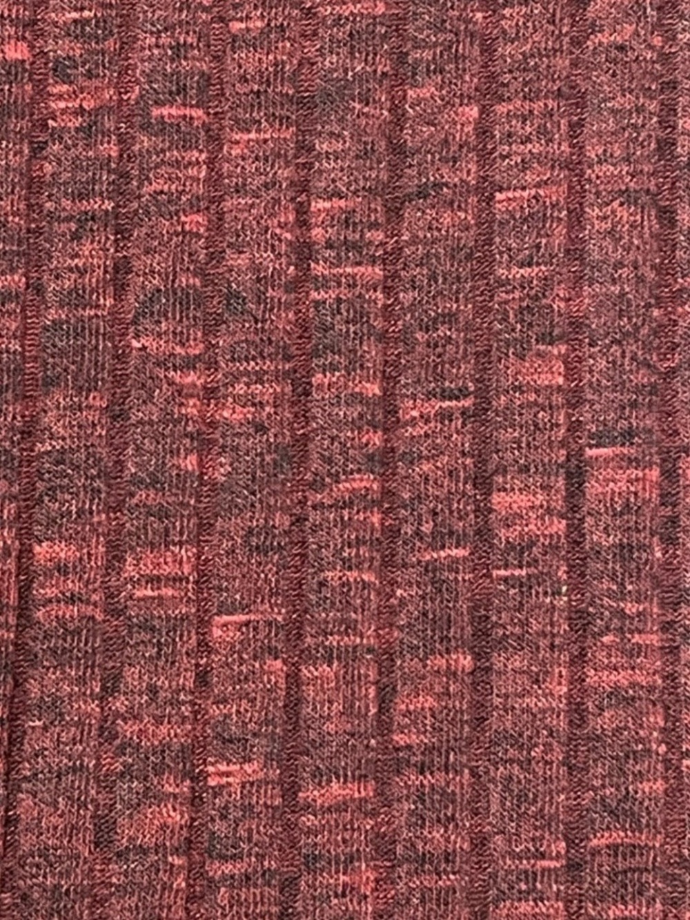 Lisa Rinna Collection Burgundy Longline Ribbed Cardigan Size S Cozy Fall Capsule - Picture 6 of 8